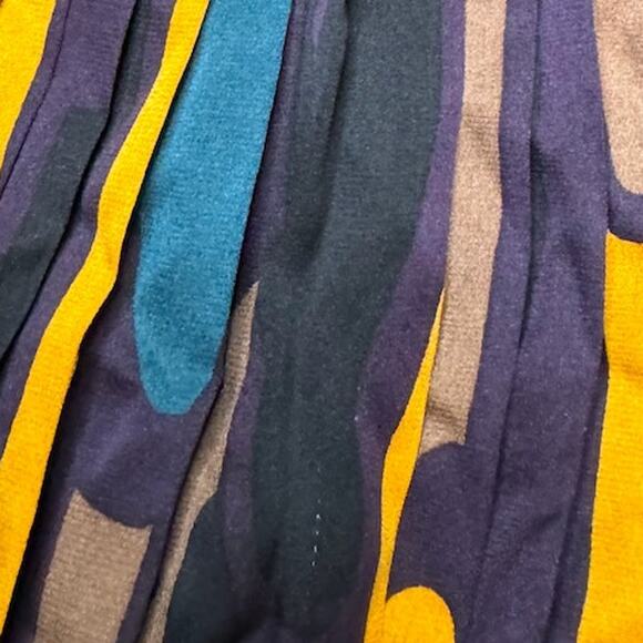 Diane von Furstenberg Multicolor Pleated Flowy Silk Mini Above The Knee Skirt - Picture 9 of 9